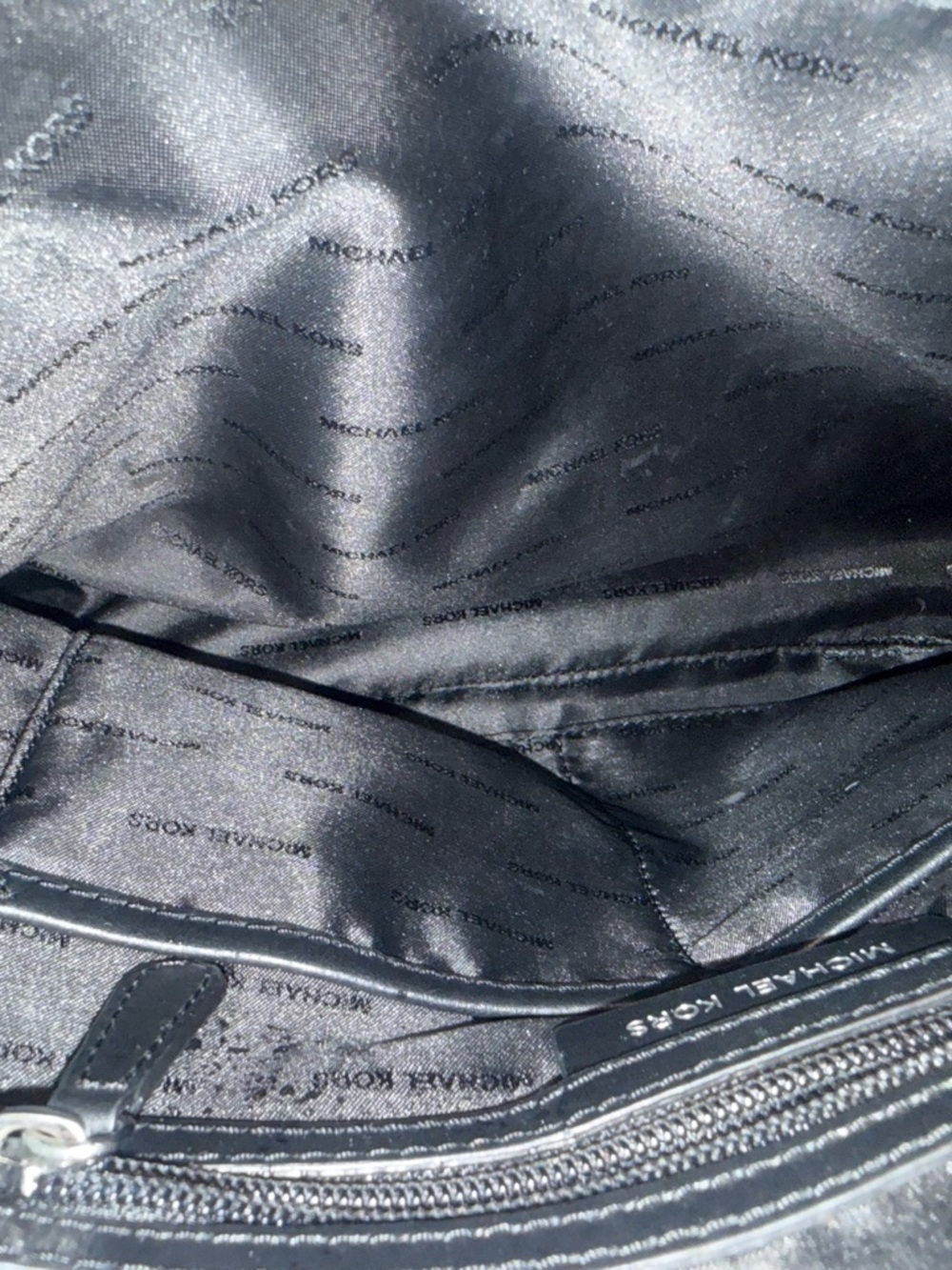 Michael Kors Black and Gray Signature Tote - Picture 9 of 13